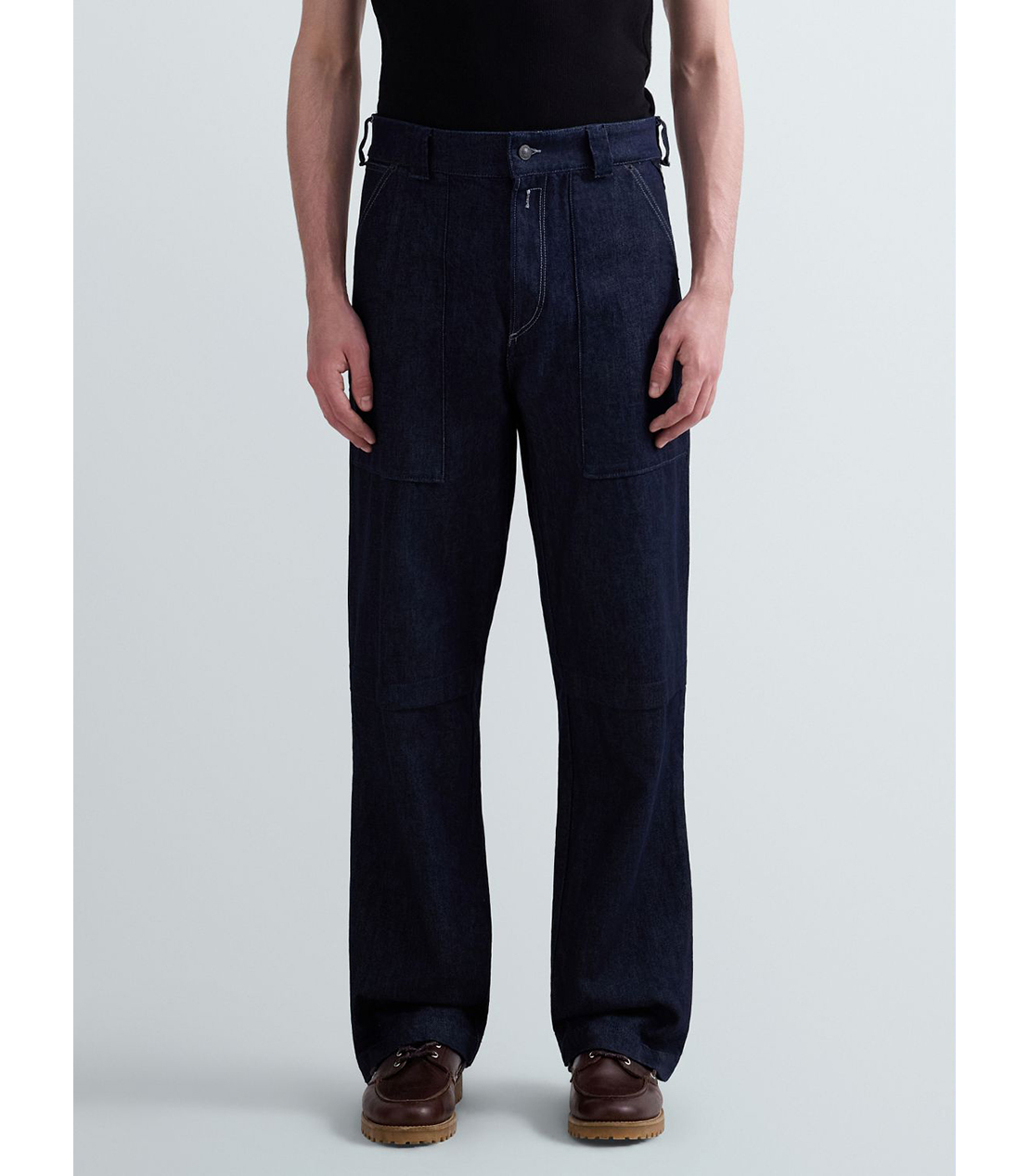 ワイドフィットARLON インディゴデザインデニム 詳細画像 ダークブルー 1